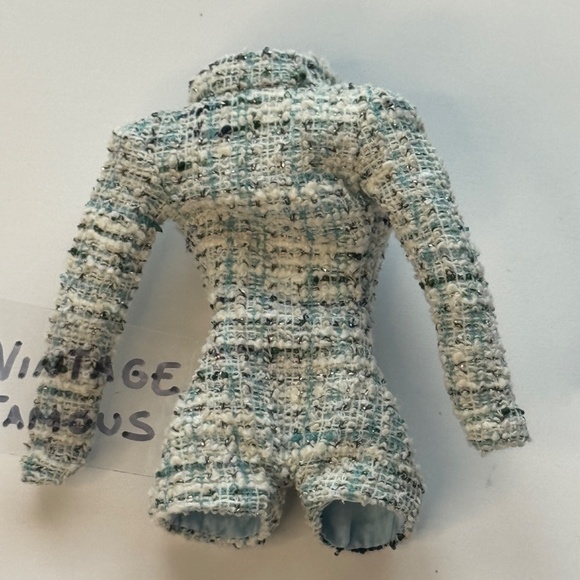 Ice Blue Tweed Romper Zip Integrity Apres-Ski Asset Poppy Parker Fashion Doll IT - Picture 2 of 6